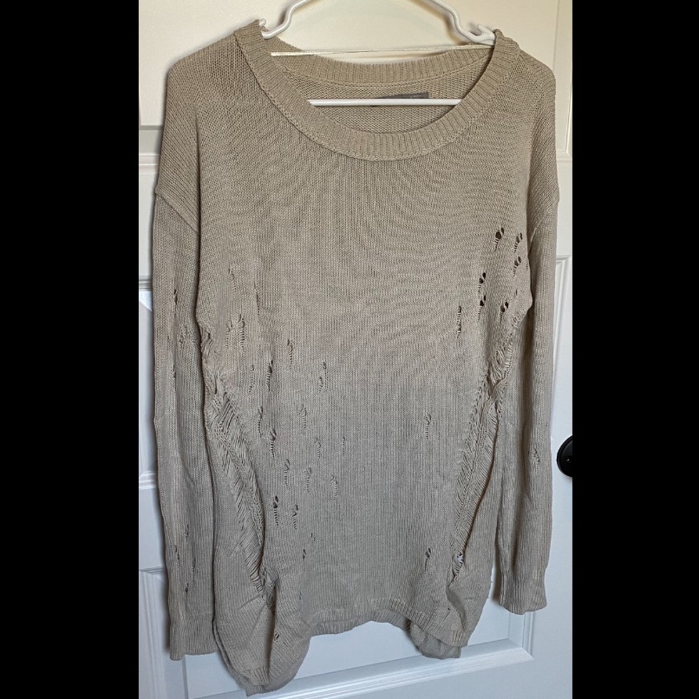 Rubbish Oversized Distressed Sweater